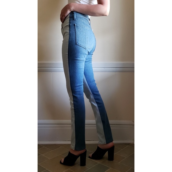 Rag & Bone High Waist Skinny Jeans in Double Blues - Picture 4 of 8